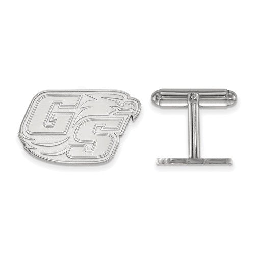 Rhodium-Plated Sterling Silver, Georgia Southern University, Cuff Links, 17X26MM