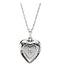 14k White Gold Diamond Heart Locket Necklace, 18" (GHI Color, I3 Clarity)