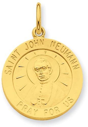 24k Gold-Plated Sterling Silver St. John Neuman Medal