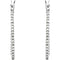 Diamond Inside-Outside Hoop Earrings, 14k White Gold (1 Ctw, Color G-H, Clarity I1 )