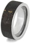 Dinosaur Bone 8mm Titanium Comfort-Fit Wedding Band, Size 4