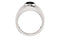 Men's Onyx 25mm Rhodium Plate 14k White Gold Band