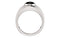 Men's Onyx 25mm Rhodium Plate 14k White Gold Band, Size 11.5