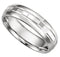 Godesic Dome Design 6mm Comfort Fit 14k White Gold Band