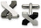 Black IP and Polished Stainless Steel Cross Cuff Links, 15MM