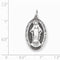 Sterling Silver Antiqued Miraculous Medal (30X16MM)