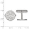 Rhodium-Plated Sterling Silver, The University of Hawai'i, Crest Cuff Links, 15MM