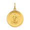 Sterling Silver and 24k Gold -plated St. Martha Medal