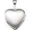 Sterling Silver Dove and Cross Heart Locket Pendant