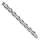 Men's Brushed and Polished Stainless Steel 13mm Bracelet, 8.5"