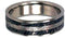 Composite Mokume Gane, Gibeon Meteorite 7mm Comfort Fit Titanium Band, Size 4