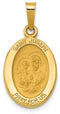 14k Yellow Gold St. Joseph Medal Pendant (18X11MM)