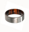 Ironwood Sleeve with Brushed Titanium Overlay 6mm Comfort Fit Band, Size 14.25