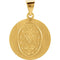 14k Yellow Gold Round Hollow Miraculous Medal (18.25 MM)