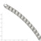 Men's Brushed and Polished Stainless Steel 11mm Bracelet, 8.5"