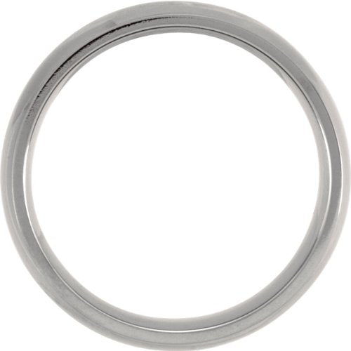 Titanium 8mm Comfort Fit Dome Band, Size 7.5