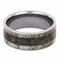 Deer Antler, Camouflage 9mm Titanium Comfort-Fit Wedding Ring