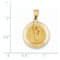 14k Yellow Gold St. Raphael Medal Pendant (22x20MM)