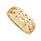 Lotus Flower Cut-Out 7.75mm Band, 14k Yellow Gold