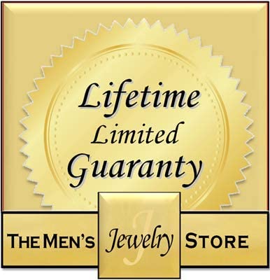 Men's Brushed Titanium with Sterling Silver Inlay 7mm Comfort-Fit Band