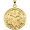 14k Yellow Gold St. Francis of Assisi Medal (26MM)