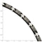 Men's Polished Stainless Steel 7mm Black-Plated Bracelet, 8.25"