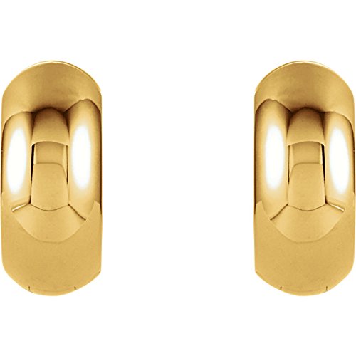 Hinged Hoop Earrings, 14k Yellow Gold