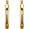 Tube Hoop Earrings, 14k Yellow Gold (25mm)