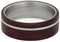 Ruby Redwood 8mm Matte Titanium Comfort-Fit Wedding Ring, Size 10.25