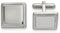 Stainless Steel, Rope Trim Square Cuff Links, 18.18MMX17.42MM