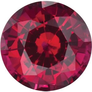 Created Chatham Ruby 7-Stone 3.25mm Ring, 14k Rose Gold, Size 7.5