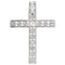 Diamond Cross 14k White Gold Pendant