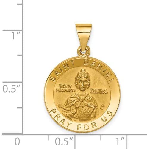 14k Yellow Gold St. Daniel Medal Pendant (21.5X18.7MM)