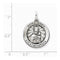 Sterling Silver Antiqued Matka Boska Medal (25X18MM)