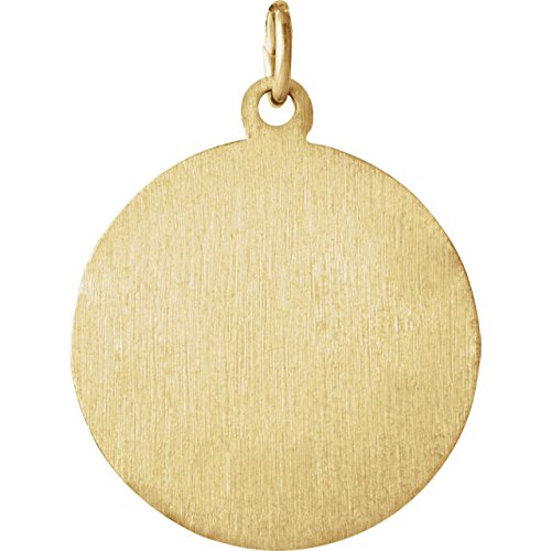 14k Yellow Gold Round St. Thomas Medal (18.25MM)
