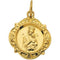 14k Yellow Gold Our Lady of Perpetual Help Medal (12.14x12.09 MM)