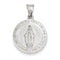 Rhodium-Plated 14k White Gold Miraculous Medal Pendant (20X18MM)