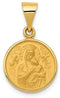 18k Yellow Gold Our Lady of Perpetual Help Medal Pendant (23X13MM)