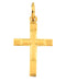 Childrens Small 14k Yellow Gold Cross in a Cross Pendant