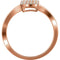 Diamond Triple Square Ring, 14k Rose Gold (1/4 Ctw, Color H+, Clarity I1), Size 7