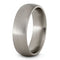 Satin Titanium 7mm Comfort-Fit Dome Wedding Band