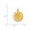 14k Yellow Gold Our Lady Of Guadalupe Medal Charm (21X15MM)