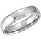 4.5mm 14k White Gold Euro-Style Light Comfort-Fit Wedding Band, Size 7.5