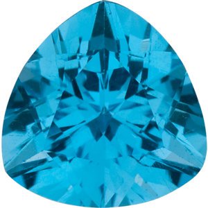 Slim-Profile Trillion-Cut Blue Topaz Ring, Sterling Silver, 12k Green and Rose Gold Black Hills Gold Motif