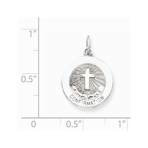 Sterling Silver Confirmation Medal (18X15MM)