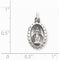 Sterling Silver Antiqued Miraculous Medal (20X10 MM)