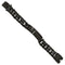 Men's Brushed Stainless Steel Black IP-Plated ID Link Bracelet, 9"