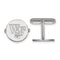 Rhodium-Plated Sterling Silver Wake Forest University Round Cuff Links,15MM