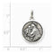 Sterling Silver Antiqued St. Anthony Medal (27X18MM)