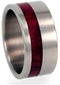 Men's Titanium Redwood 10mm Comfort-Fit Band, Handmade, Interchangeable, Size 9.75